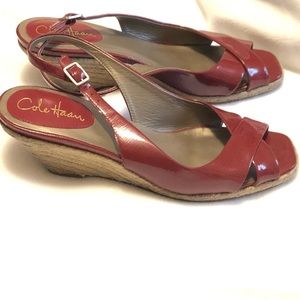 Cole Haan Women’s Patent Leather Wedge Shoes